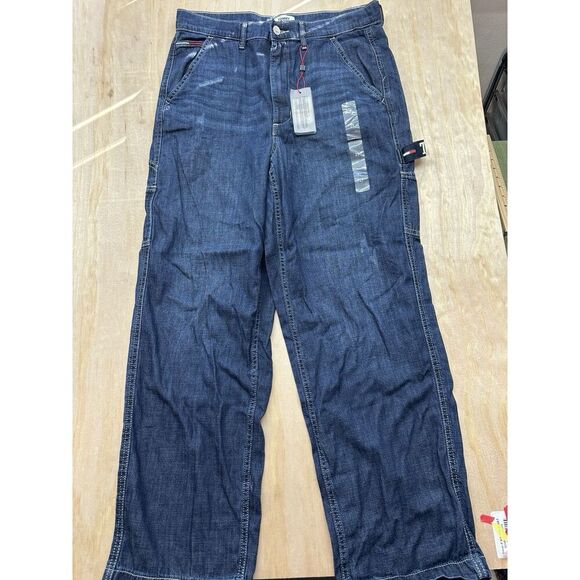 Tommy Hilfiger Dark Blue Flare Jeans NWT - Picture 1 of 4